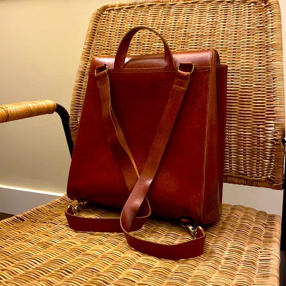 VereVerto Premium Leather Bagpack - Picture 3 of 8